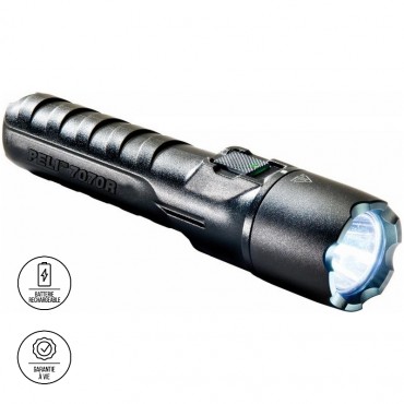 Vigicom® LT-7070R : Lampe torche tactique à LED ultra robuste pour agent de sécurité