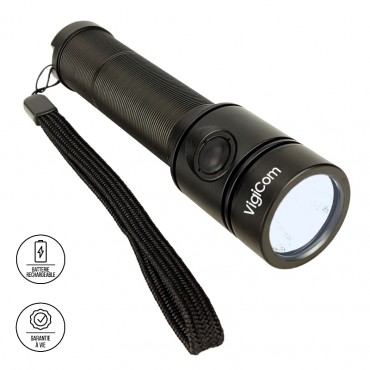 Vigicom LT-3B0W : Lampe torche compacte pour agent de sécurité