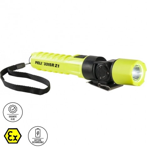 Vigicom® LT-3315R : Lampe torche Atex Zone 1/21 garantie à vie