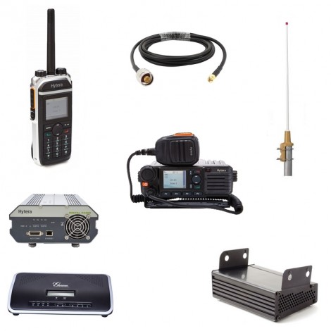 Vigicom® PMR-PTI/TEL: Pack radio PTI clé en main avec transmetteur d'appel vocal