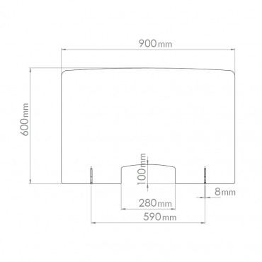 Hygiaphone Vigicom Dimension 90x60cm