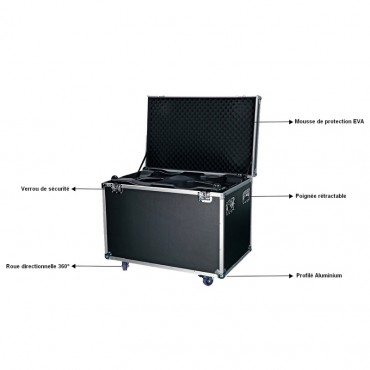 Vigicom® BOX-980 : Flight case pour portique de sécurité mobile PS-980