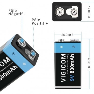 BT-DM: Batterie Nimh pour détecteur de métaux